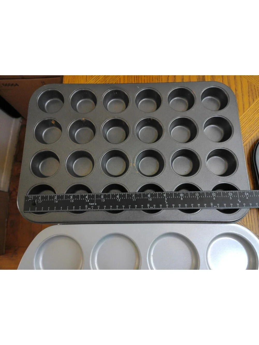 Muffin Cupcake Pan Lot Set of 3 Mini Standard Jumbo 24 12 6 Cup Non Stick
